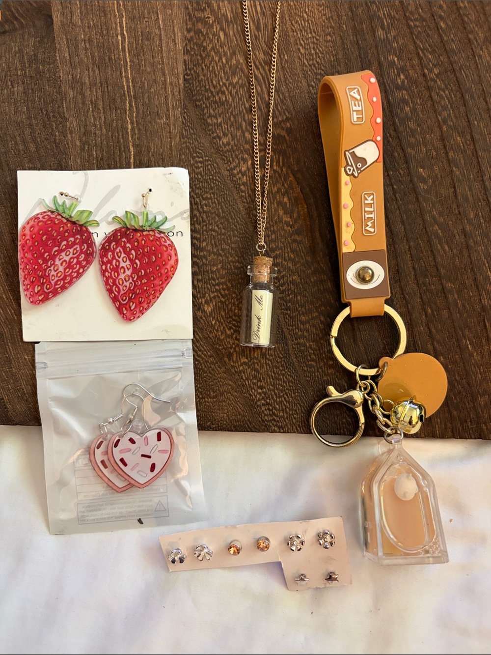 Kids Accessories Earrings and Keychain